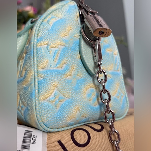 LOUIS VUITTON Summer Stardust Monogram Speedy Bandouliere 20 ~ LIKE NEW - Picture 11 of 16